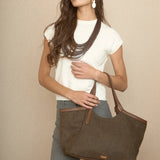 Bolso Shopper Espiga Chocolate