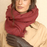 Zig Zag Fuchsia Scarf