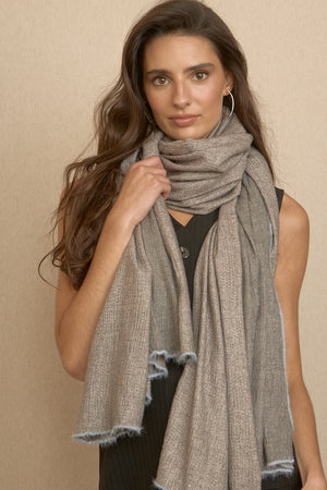 Zig Zag Fuchsia Scarf