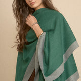 Poncho Bicolor Verde